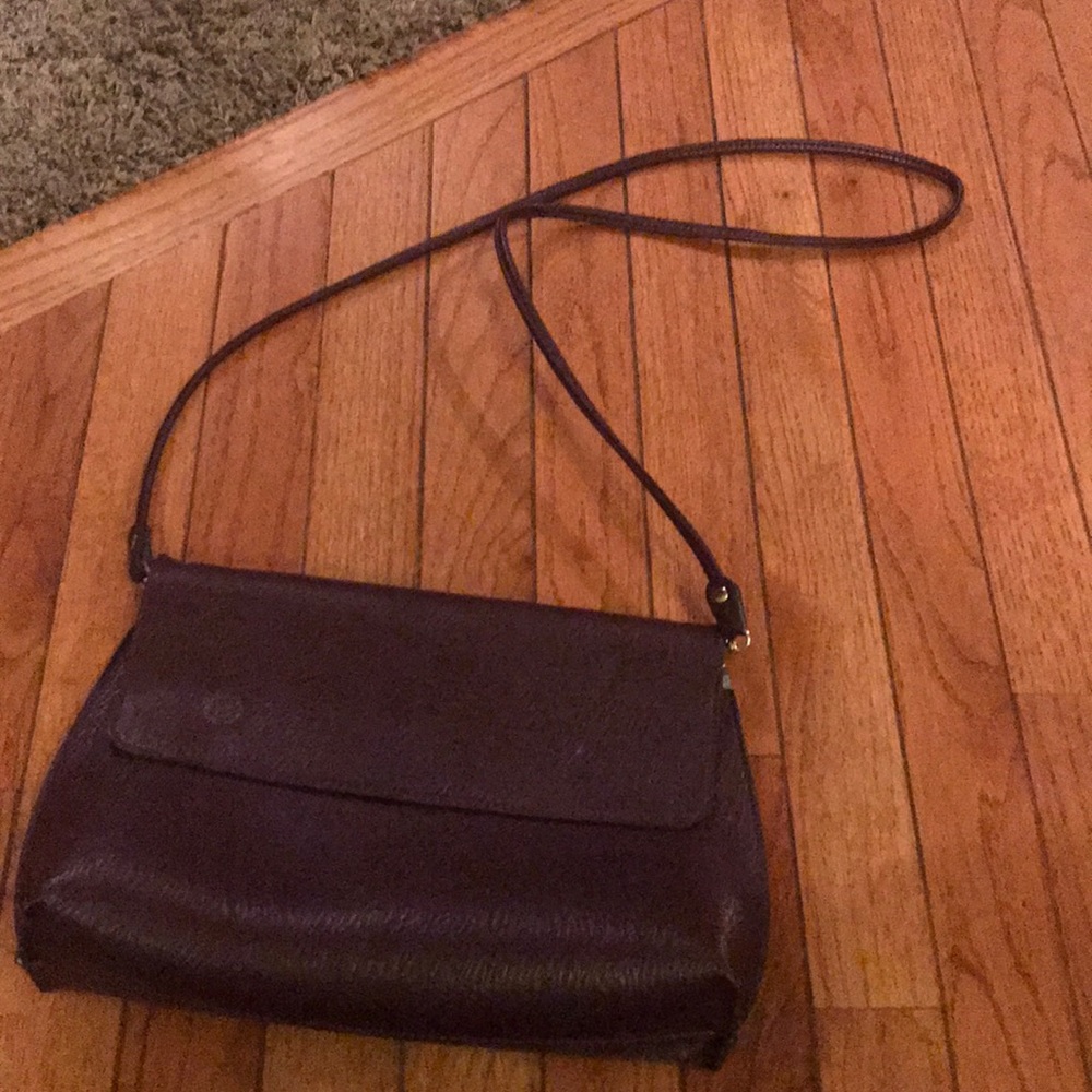 Nordstrom Burgundy & Grey reversible Crossbody Bag - Picture 3 of 4